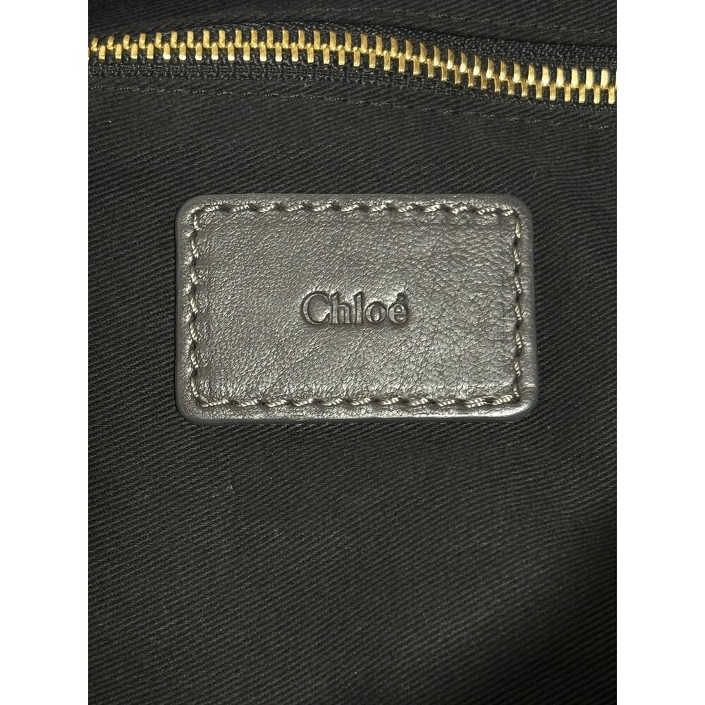 Chloé Vintage 2008/2009 Milton Triple Chain Hobo Bag Gray Leather Gold Hardware - Picture 6 of 11